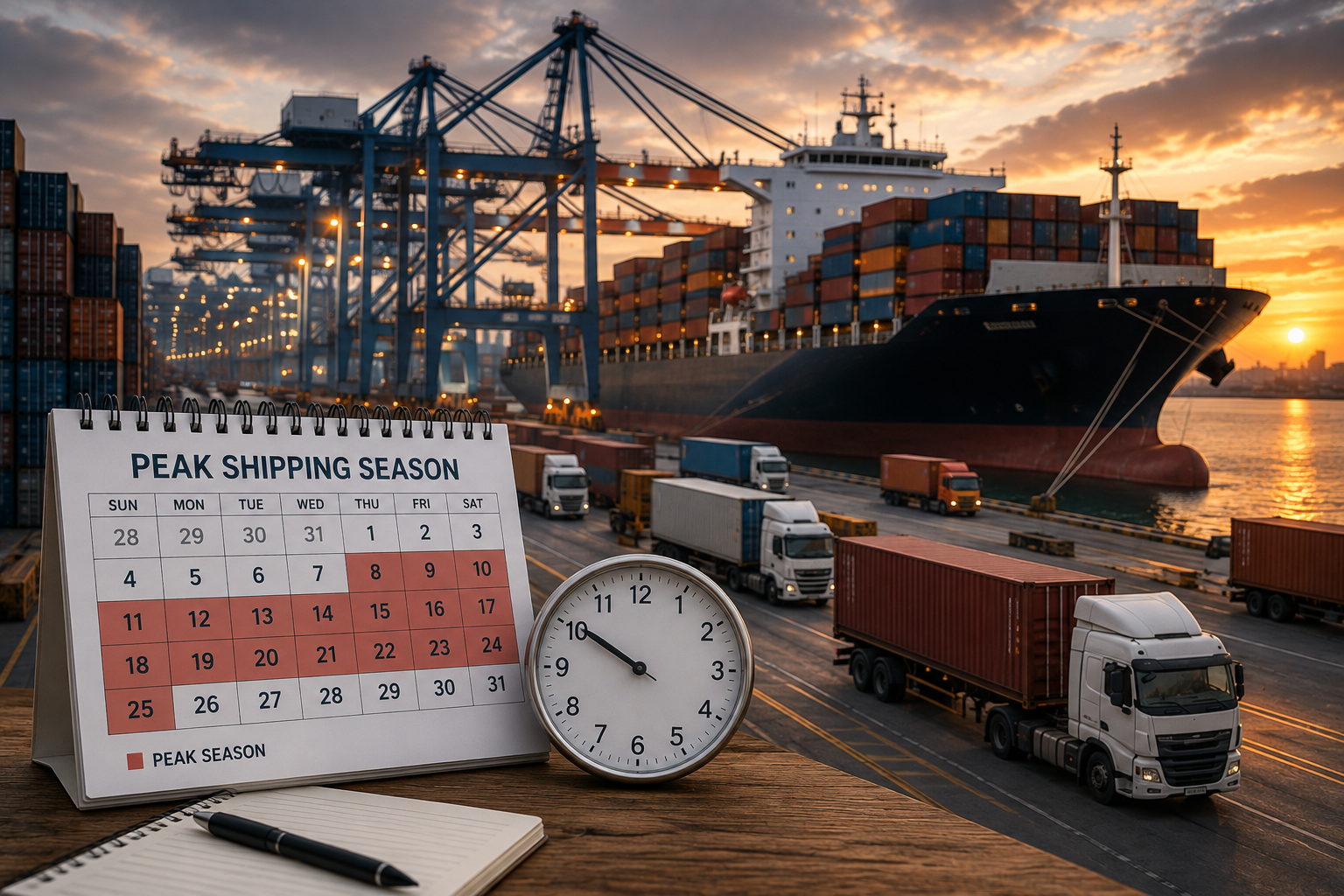 Peak Shipping Season Explained: When to Book Ocean Freight