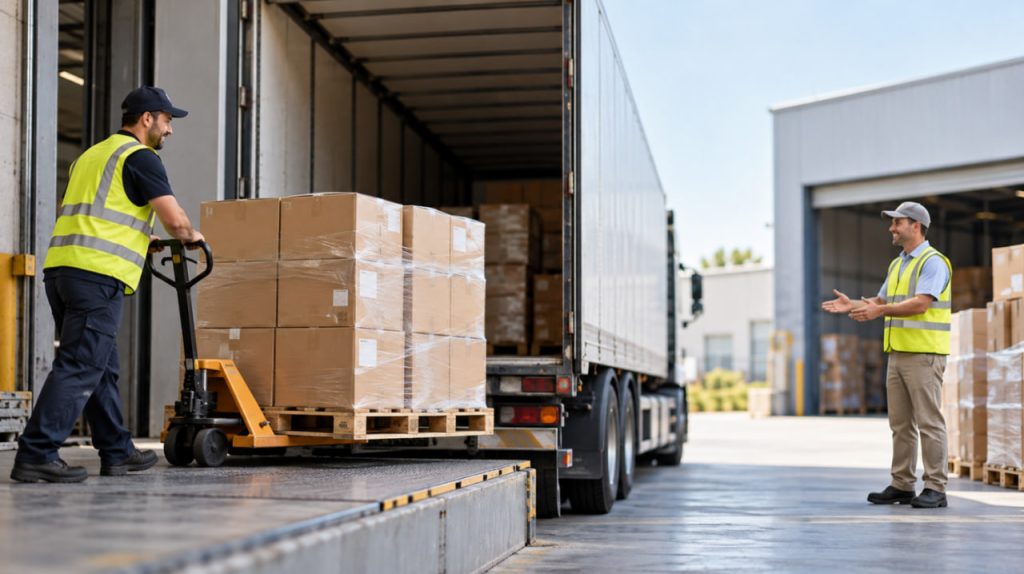 Consignor and consignee roles in international freight shipping