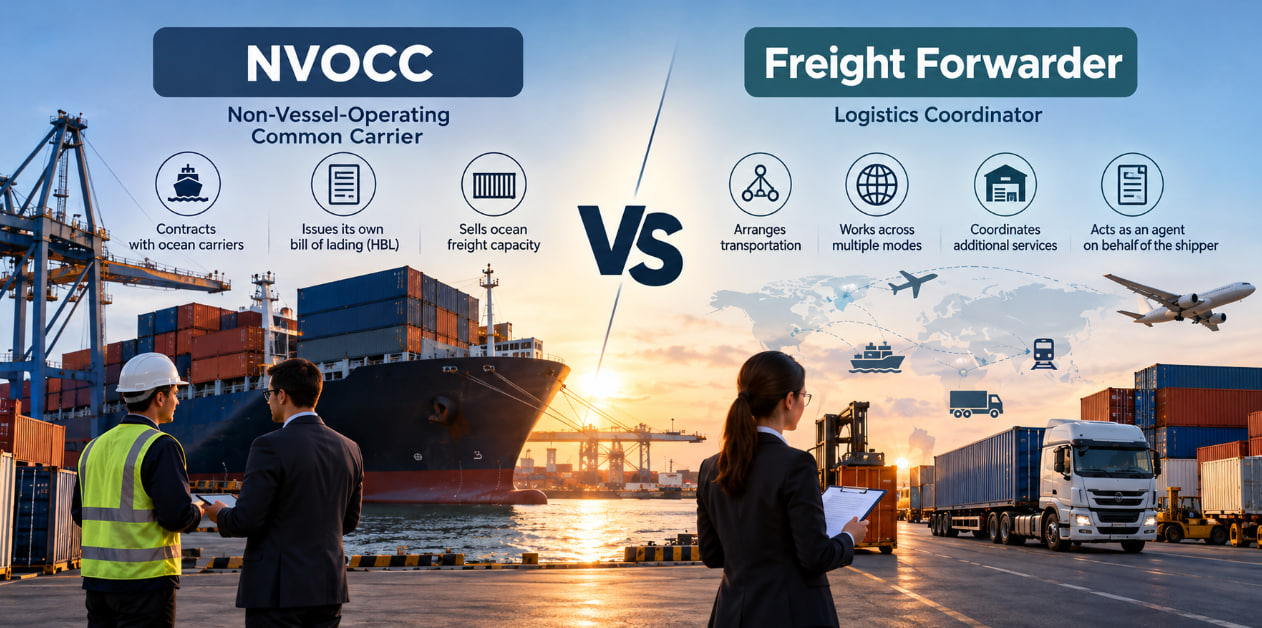 NVOCC vs. Freight Forwarder: What’s the Difference?